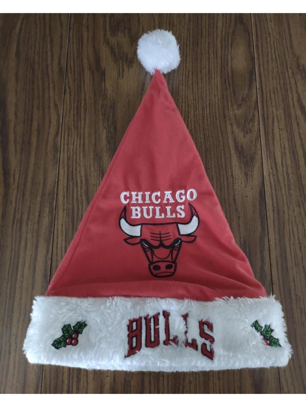NBA Chicago Bulls Baseketball Santa Claus Christmas Hat